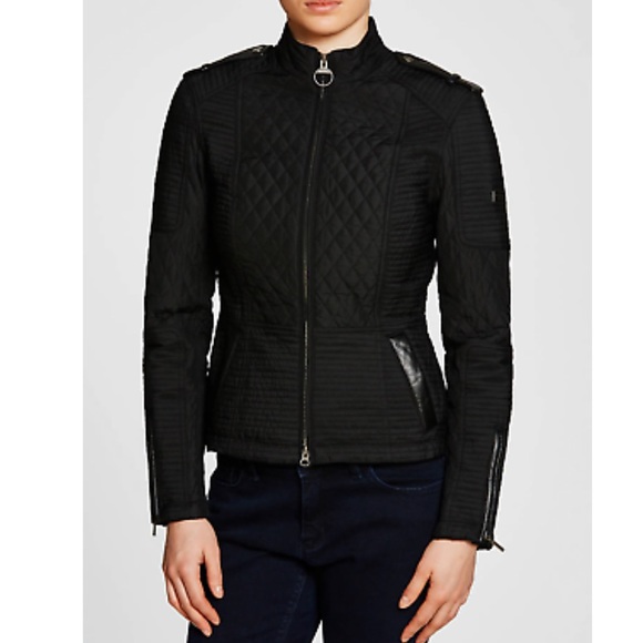 Barbour Jackets & Blazers - Barbour Extractor Leather Trim Quilted Jacket US 4